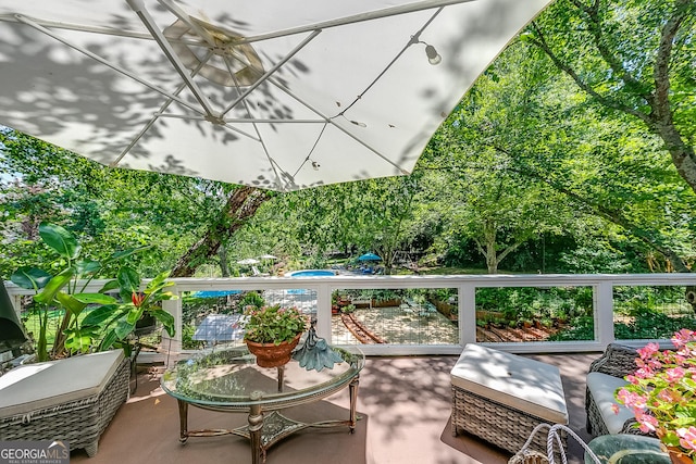 6180 Old Jefferson Rd, Athens, GA 30607 - balcony featuring grilling area