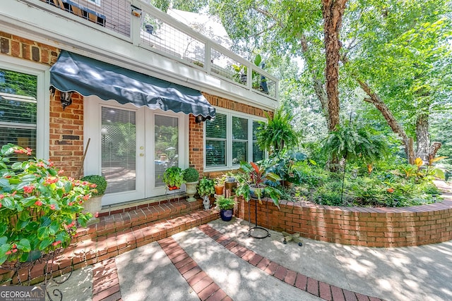 6180 Old Jefferson Rd, Athens, GA 30607 - property entrance with french doors and brick siding