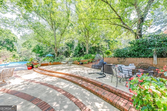 6180 Old Jefferson Rd, Athens, GA 30607 - view of patio with an outdoor pool