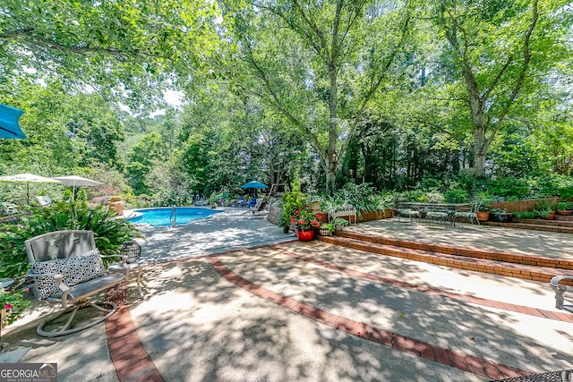 6180 Old Jefferson Rd, Athens, GA 30607 - outdoor pool with a patio area