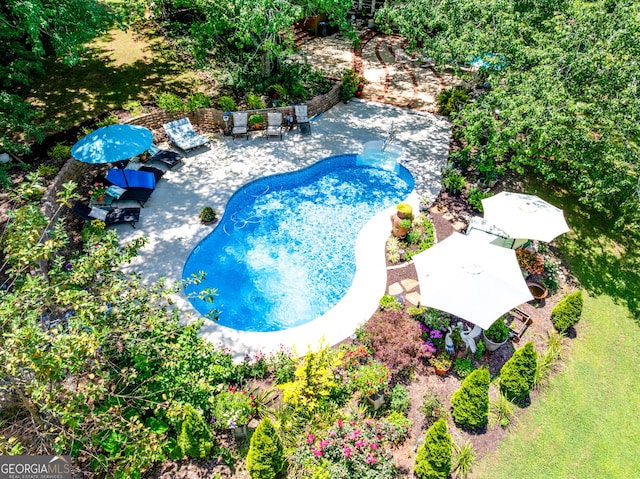 6180 Old Jefferson Rd, Athens, GA 30607 - view of pool with a patio area