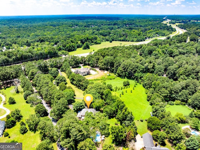 6180 Old Jefferson Rd, Athens, GA 30607 - bird's eye view of a heavily wooded area