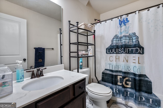 1626 Waterchase Dr, Dacula, GA 30019 - bathroom featuring vanity and a shower with curtain