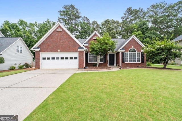 192 Sandhurst Ct, Suwanee, GA 30024 - view of front of home featuring brick siding, driveway, and a garage