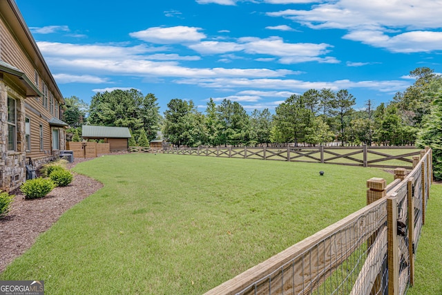 6590 Lights Ferry Rd, Flowery Branch, GA 30542 - fenced backyard with view of wooded area