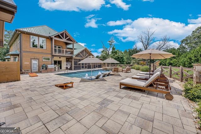 6590 Lights Ferry Rd, Flowery Branch, GA 30542 - view of pool featuring a patio