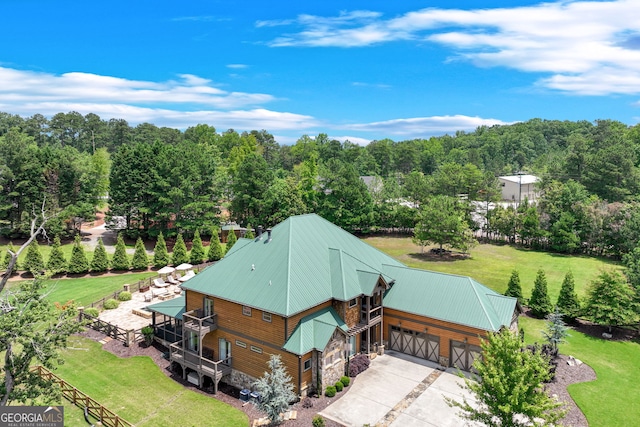 6590 Lights Ferry Rd, Flowery Branch, GA 30542 - aerial view of property and surrounding area