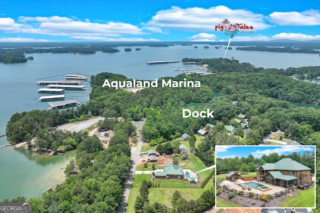 6590 Lights Ferry Rd, Flowery Branch, GA 30542 - aerial view of a nearby body of water