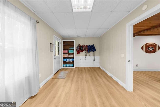 4735 Log Cabin Rd, Gainesville, GA 30504 - empty room featuring light wood finished floors and a drop ceiling