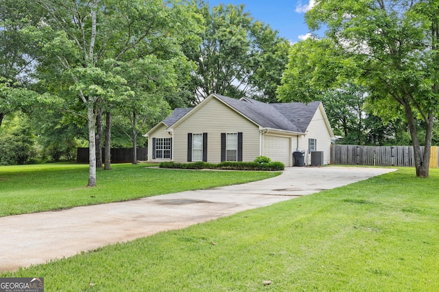 615 Coan Dr, Locust Grove, GA 30248 - view of front facade featuring an attached garage, driveway, and roof with shingles
