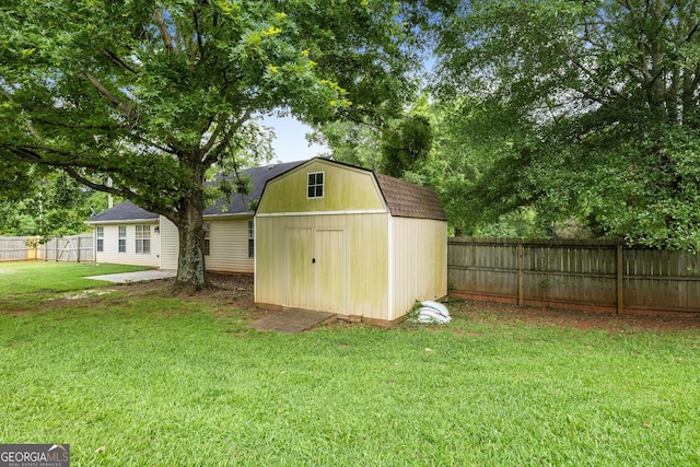 615 Coan Dr, Locust Grove, GA 30248 - view of shed with a fenced backyard