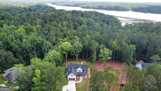 181 S Chattahoochee Dr, Hogansville, GA 30230 - aerial view of a forest and a nearby body of water