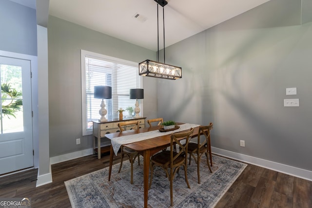 181 S Chattahoochee Dr, Hogansville, GA 30230 - dining area featuring plenty of natural light and dark wood-style flooring