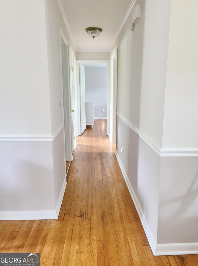 723 Fricks Ln, Rossville, GA 30741 - hallway with light wood-type flooring and baseboards