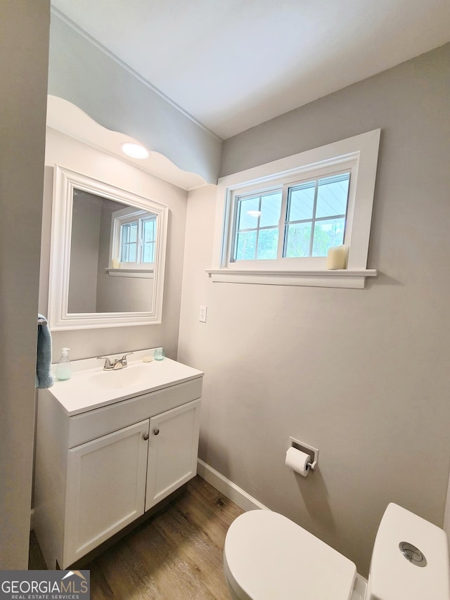 723 Fricks Ln, Rossville, GA 30741 - bathroom with vanity and wood finished floors