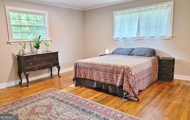 723 Fricks Ln, Rossville, GA 30741 - bedroom with wood finished floors and crown molding
