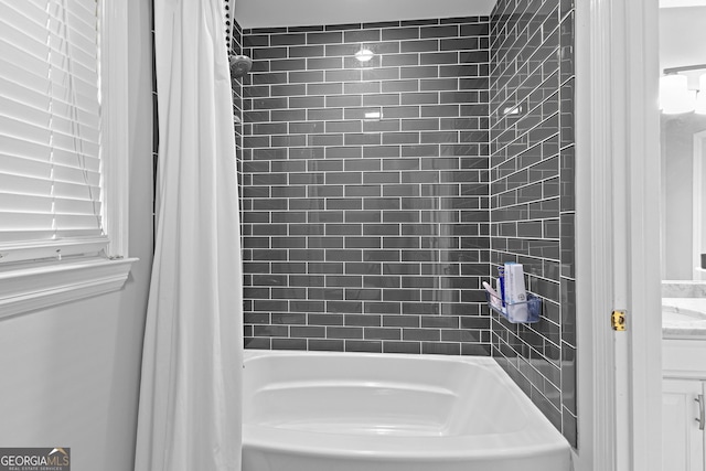 100 Merrill Dr, Lagrange, GA 30241 - bathroom featuring shower / bath combo and vanity
