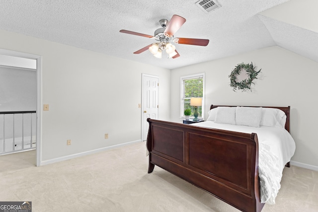 100 Merrill Dr, Lagrange, GA 30241 - bedroom featuring light carpet, a ceiling fan, and a textured ceiling
