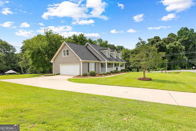 100 Merrill Dr, Lagrange, GA 30241 - new england style home with a front lawn, driveway, and an attached garage