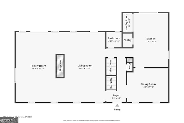 3220 Casteel Rd, Marietta, GA 30062 - view of floor plan / room layout