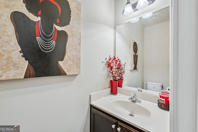 3024 Bridgehaven Ct, Snellville, GA 30039 - bathroom with vanity and toilet