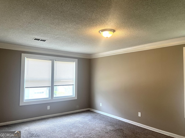 6300 Creekford Ln, Lithonia, GA 30058 - spare room with ornamental molding, carpet floors, and a textured ceiling