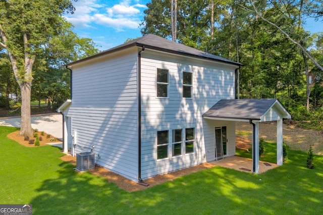 155 Carey St, Franklin Springs, GA 30662 - view of side of property featuring a lawn and a patio