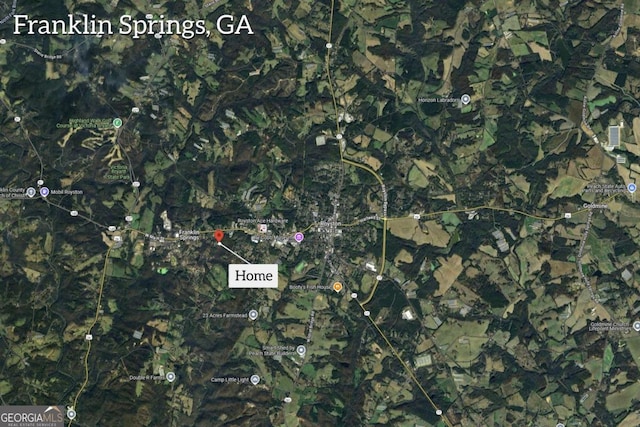 155 Carey St, Franklin Springs, GA 30662 - aerial view of property's location