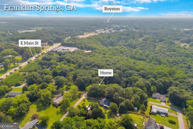 155 Carey St, Franklin Springs, GA 30662 - aerial view of a forest