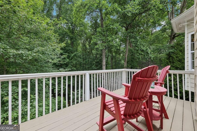 8485 Anchor On Lanier Ct, Gainesville, GA 30506 - view of wooden deck