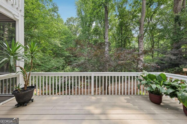 8485 Anchor On Lanier Ct, Gainesville, GA 30506 - view of wooden deck