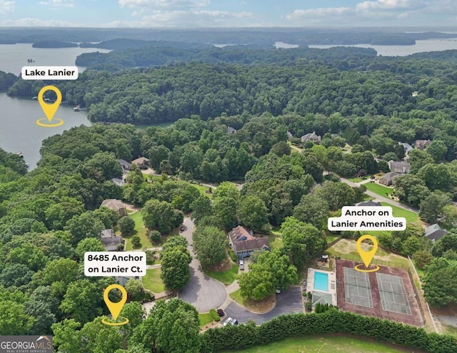 8485 Anchor On Lanier Ct, Gainesville, GA 30506 - aerial view of a forest