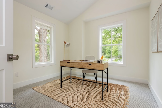 38 Mildred Pl NW, Atlanta, GA 30318 - carpeted office space with healthy amount of natural light and lofted ceiling