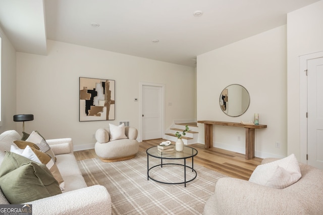 38 Mildred Pl NW, Atlanta, GA 30318 - living area featuring light wood-style floors and baseboards