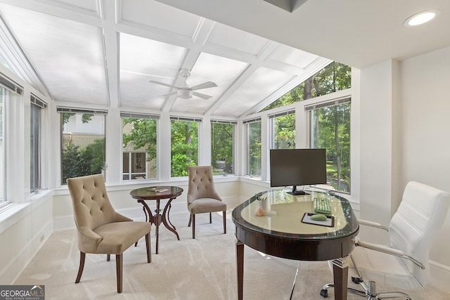 1036 Oxford Rd NE, Atlanta, GA 30306 - sunroom with baseboards and carpet flooring