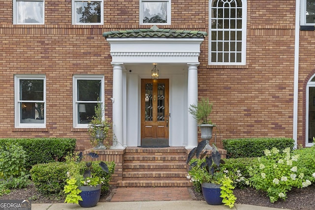 1036 Oxford Rd NE, Atlanta, GA 30306 - property entrance featuring brick siding