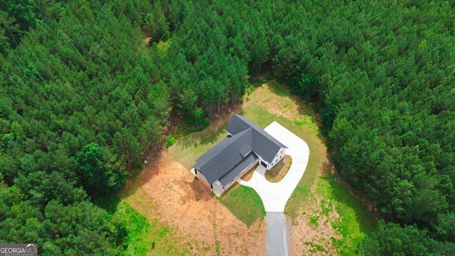 1585 Parks Rd, Forsyth, GA 31029 - aerial overview of property's location with a heavily wooded area