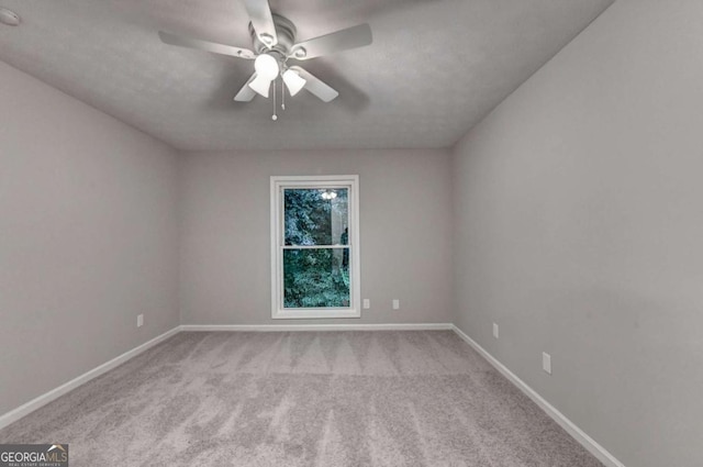 6221 Willow Run Rd, Peachtree Corners, GA 30092 - carpeted empty room featuring ceiling fan and baseboards