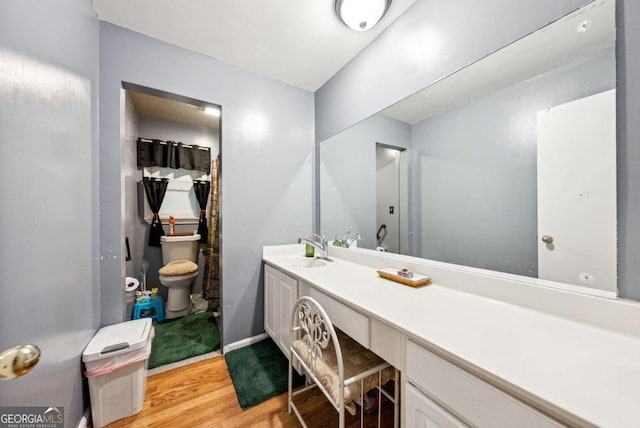 155 Windy Hill Ct, Alpharetta, GA 30004 - bathroom with wood finished floors and vanity