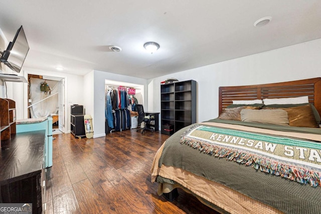 155 Windy Hill Ct, Alpharetta, GA 30004 - bedroom with hardwood / wood-style flooring and a closet
