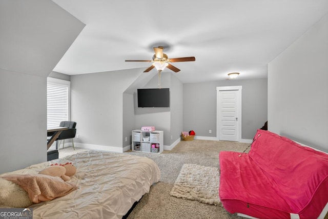 2112 Meadowood Cv, Monroe, GA 30655 - carpeted bedroom with baseboards and ceiling fan