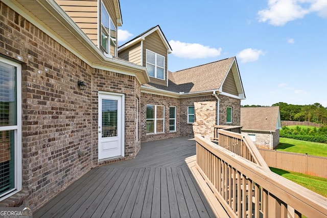 2112 Meadowood Cv, Monroe, GA 30655 - view of wooden deck