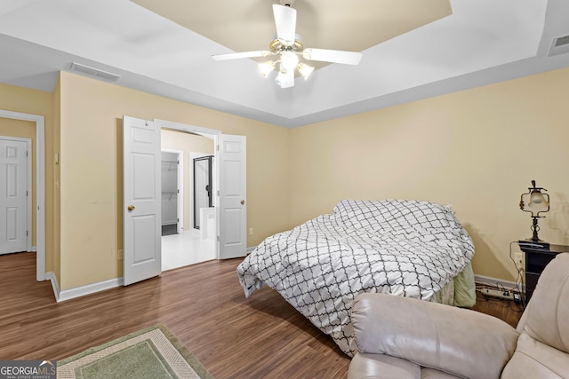 10 Links Ct, Newnan, GA 30265 - bedroom featuring wood finished floors and a ceiling fan