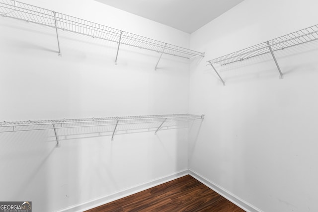 10 Links Ct, Newnan, GA 30265 - walk in closet with dark wood-type flooring