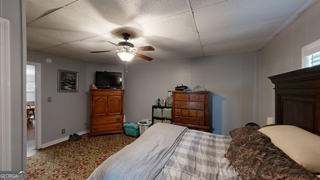 15 Aragon Rd, Aragon, GA 30104 - bedroom featuring ceiling fan and a paneled ceiling