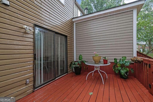 1066 Wedgewood Ln, Tucker, GA 30084 - view of wooden terrace