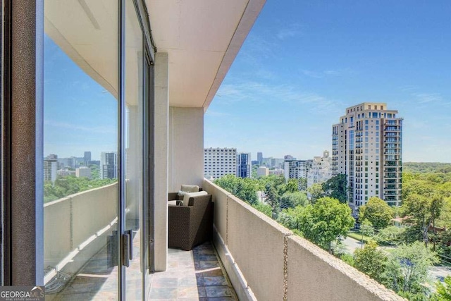 2575 Peachtree Rd NE Unit 15G, Atlanta, GA 30305 - balcony featuring a view of city