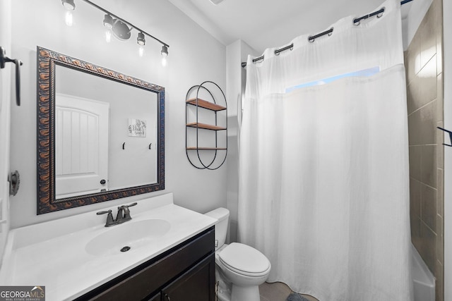 2767 NW Magnolia Creek Dr, Kennesaw, GA 30152 - bathroom featuring vanity and shower / bath combo