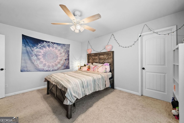 2767 NW Magnolia Creek Dr, Kennesaw, GA 30152 - bedroom with carpet flooring and ceiling fan