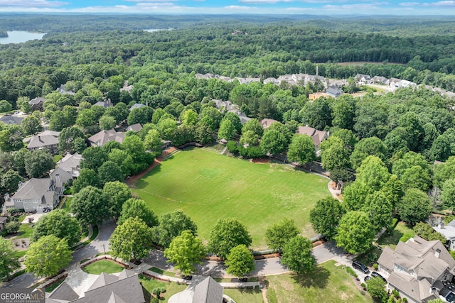 6226 Random Winds Blf, Gainesville, GA 30506 - aerial perspective of suburban area with a forest